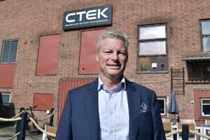CTEK:s nya vd Henrik Fagrenius.