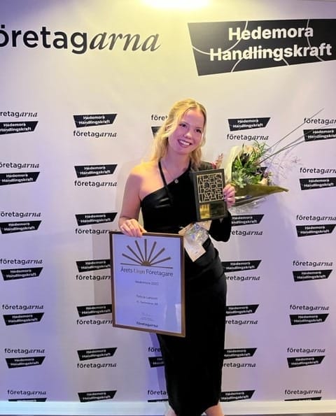 Årets Unga Företagare blev Felicia Larsson med FL Swimwear.
