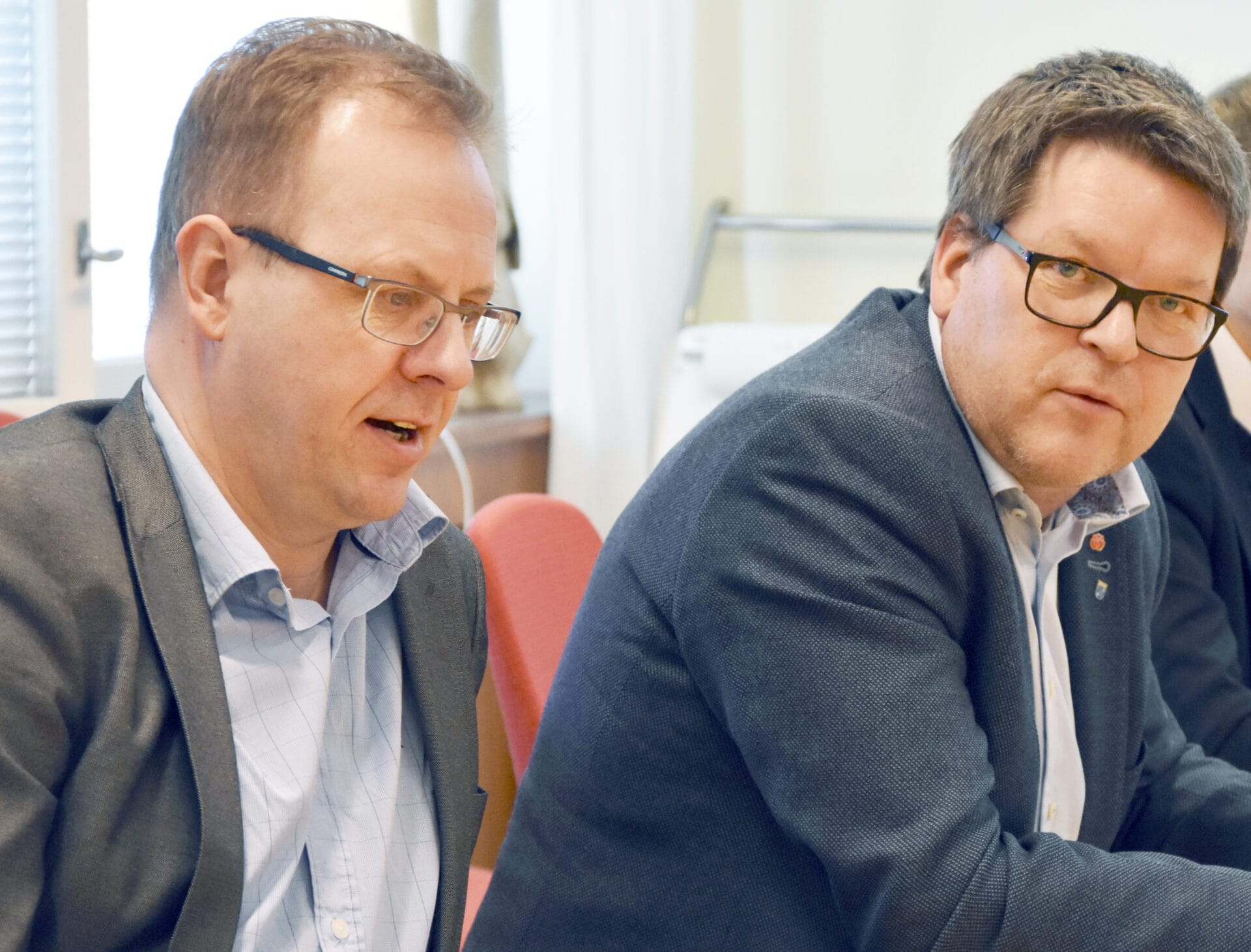 Ludvikas kommunalråd Håge Persson (M) och Leif Pettersson (S). Foto: Arkiv