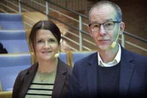 Inframs strateger och projektledare Sofia Berglund och Mats Lindqvist. Foto: Sonny Jonasson