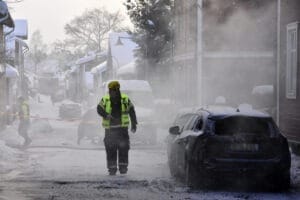 Branden på Elsborg krävde stora resurser och insatser från flera enheter inom räddningstjänsten. Foto: Sonny Jonasson