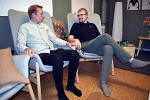 Joacim Sandvall-Ljunglöf, och Christer Persson, Kiron Care.