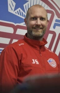 Jimmy Stenvall som tillsammans med Torbjörn Johansson tränar Falu IF. 