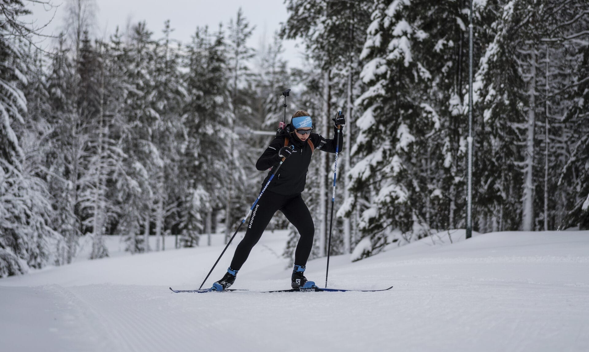 Stina Nilsson från Folkärna är uttagen till junior-VM i skidskytte. Foto: Markus Akne Vieider