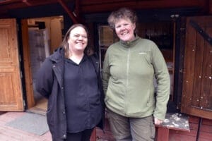 Karin Bernström och Pernilla Hessman, nya arrendatorer av kaféet vid Hedemora Gammelgård