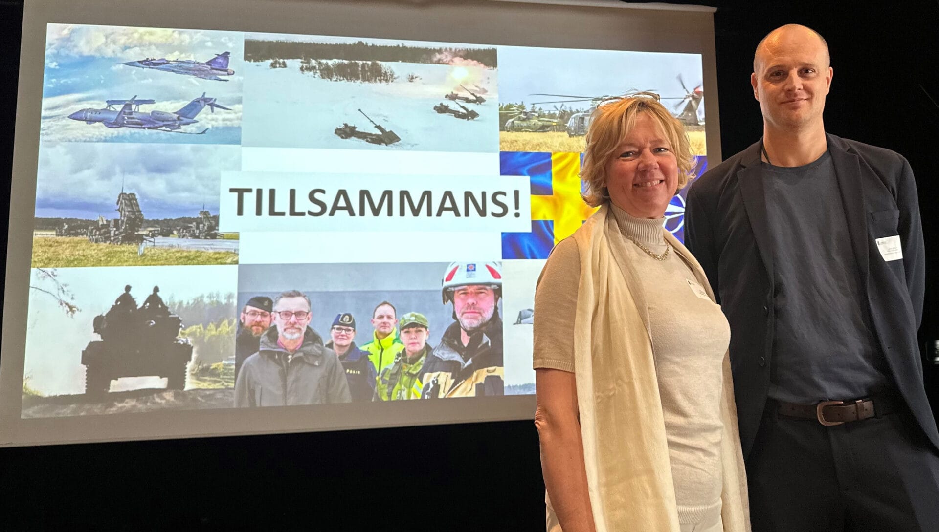 Helena Höij, landshövding i Dalarna och Johan Eriksson, försvarsdirektör på länsstyrelsen i Dalarna betonar vikten av att det finns en medvetenhet om civilförsvarets betydelse.