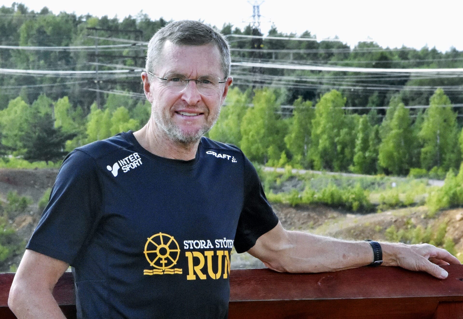 Björn Risby, tävlingsledare för terrängloppet Stora Stöten Run
